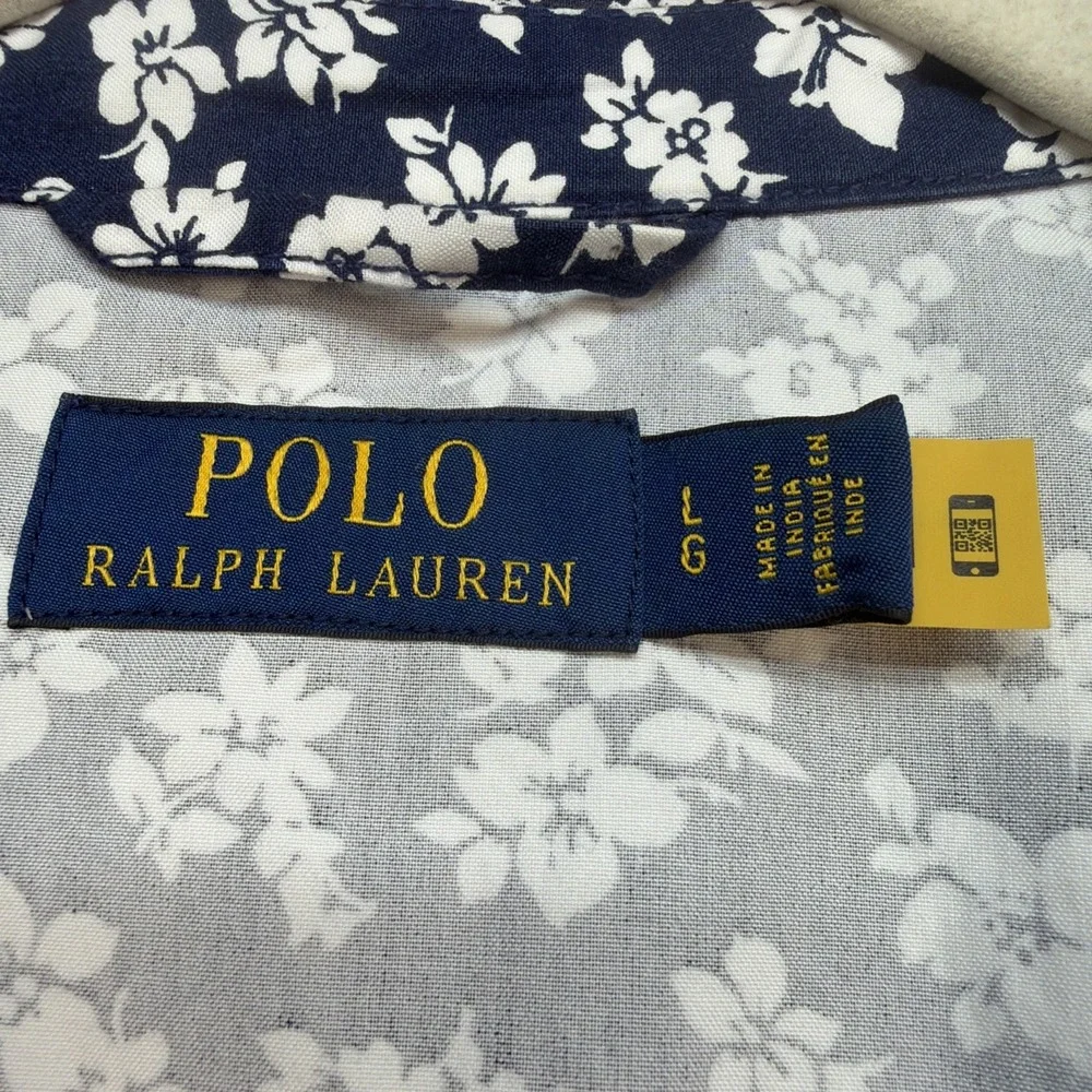 Polo‎ Ralph Lauren Jacket Zip Floral Print Lightweight Women's Large